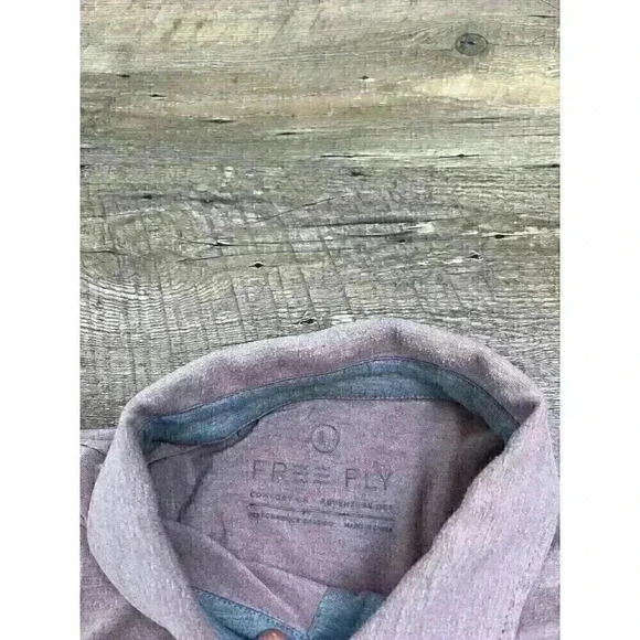 Free Fly Men's Polo Red L Performance Bamboo Golf Stretch Outdoor - Picture 3 of 11